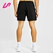 black jogger shorts