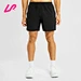 black jogger shorts